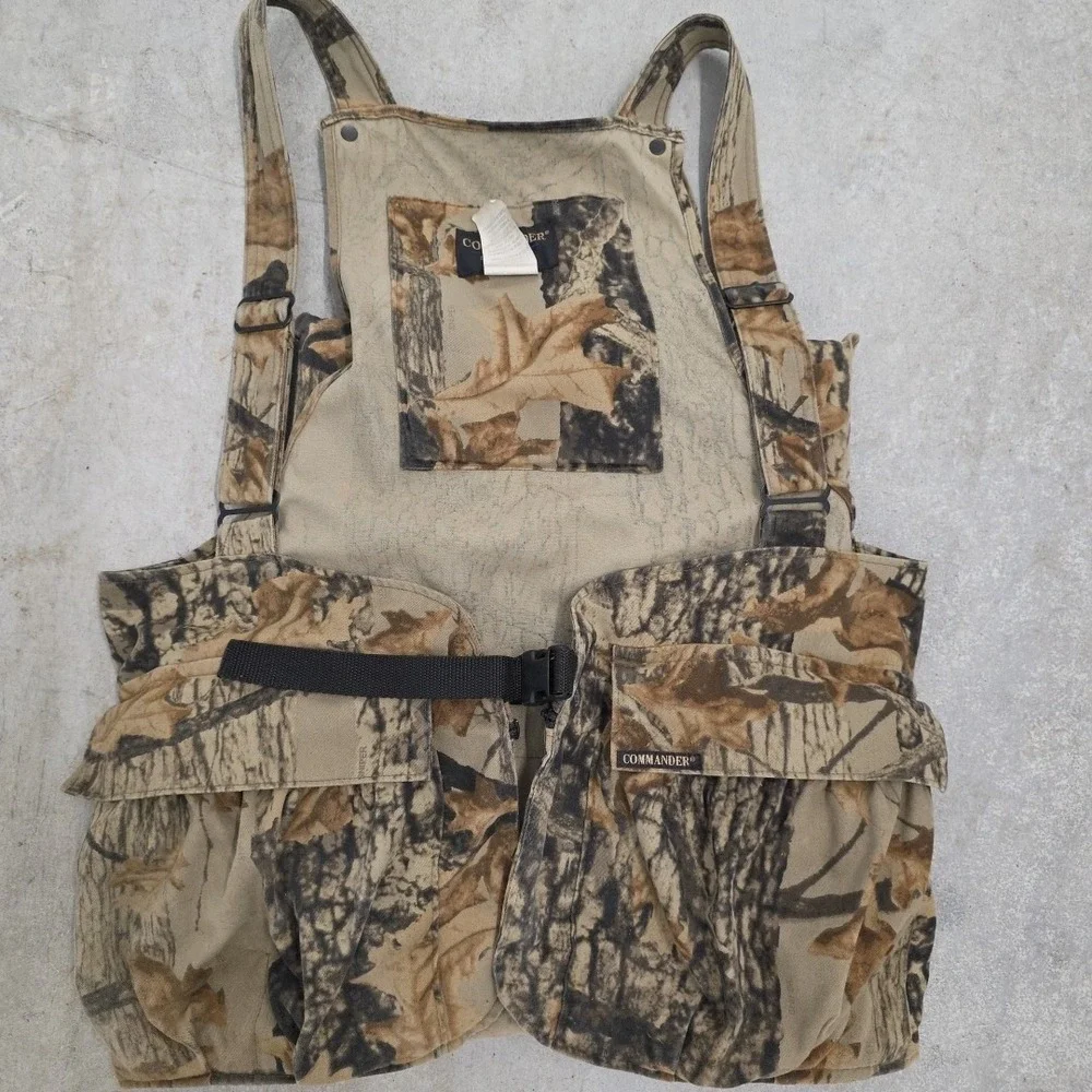 Commander Realtree Oak Cut-N-Run Turkey Vest Camo Seat Cushion Size Larrge XL‎
